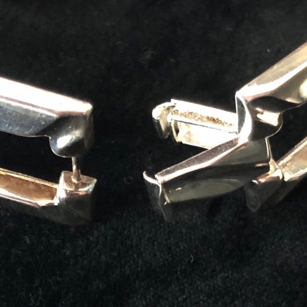 $168 Estate Bracelet Sterling Silver 27.1 Grams Marked 925 ITALY - Picture 6 of 7